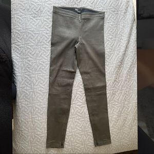 Vince Gray Leather Pants